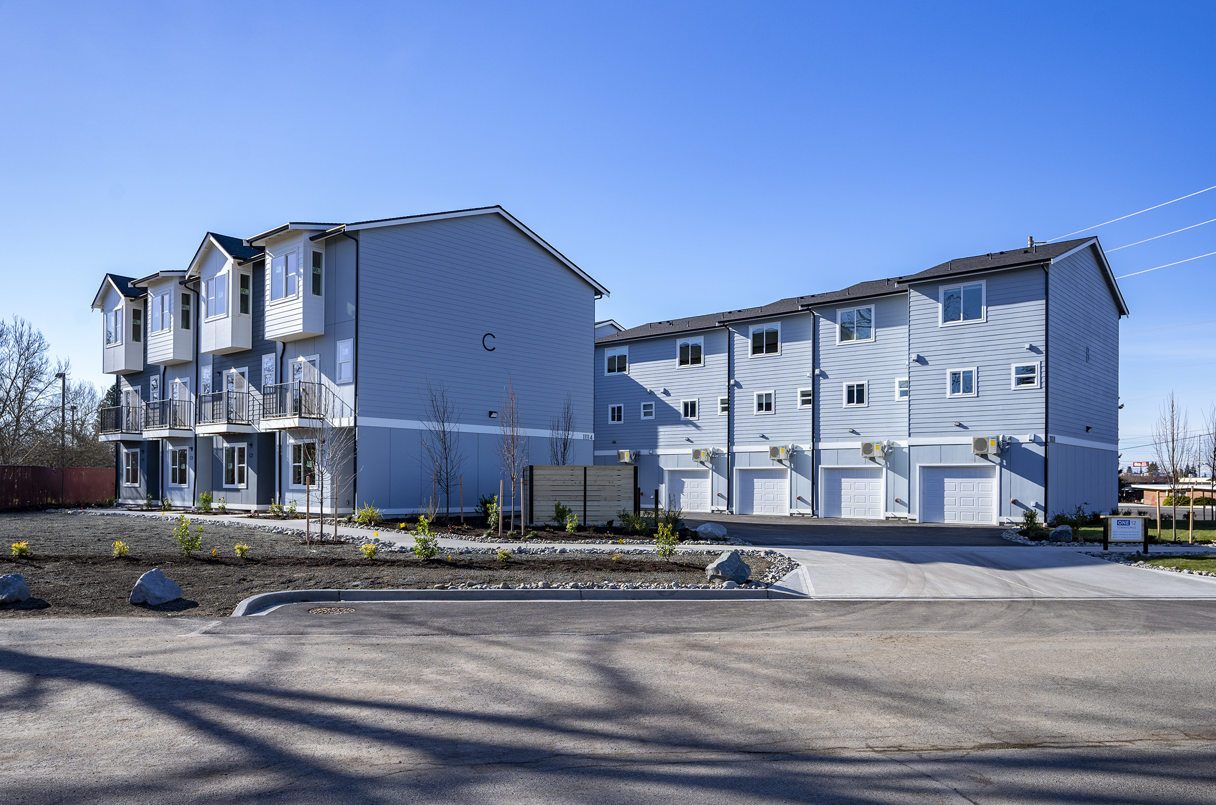 New construction townhomes with attached garages in Lakewood WA — One-12 Townhomes